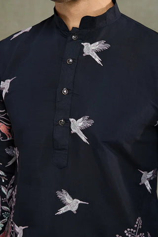 Beautiful Black Viscose Silk Kurta mens wear near me Beautiful Black Viscose Silk Kurta mens wear near me