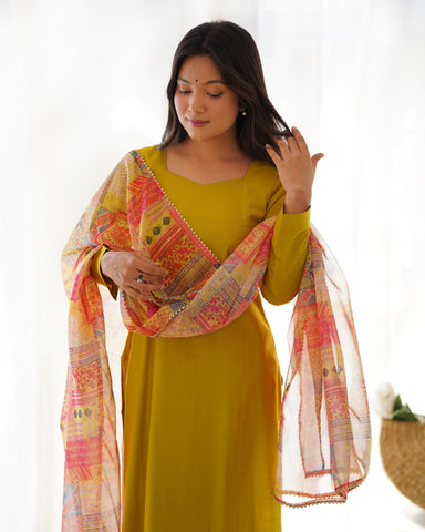 Embrace Elegance With Our Pure Viscose Straight Kurta Set Paired With A Stunning Dupatta From Tulip Designer
