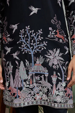Beautiful Black Viscose Silk Kurta mens wear near me Beautiful Black Viscose Silk Kurta mens wear near me