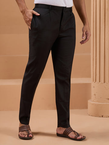 Black Color Embroidered and Sequence Mens Kurta Jacket and Pant Set