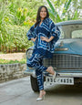 Blue Shibori Co-ord Set