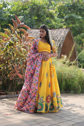 The Elegance Printed Designer Lehenga Choli