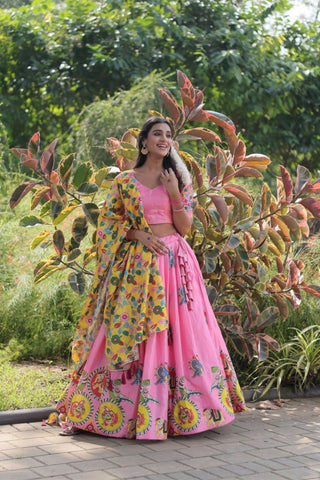 The Elegance Printed Designer Lehenga Choli