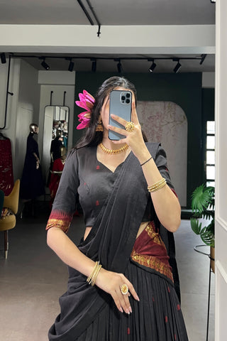 TILTON PURE CHANDERI ZARI WEAVING LEHENGA CHOLI WITH DUPATTA