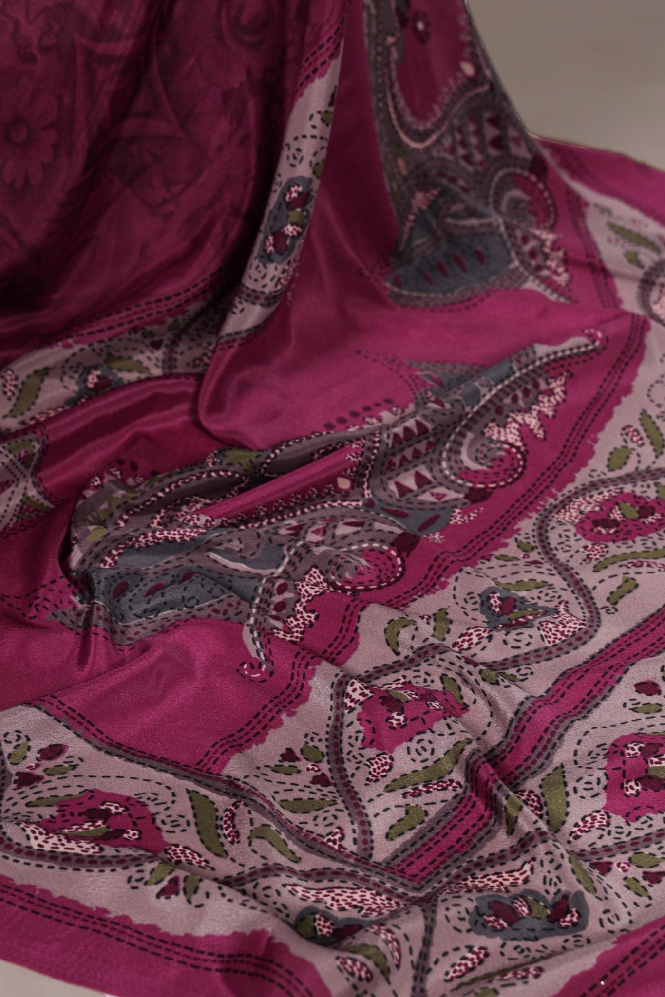 Printed Crepe Saree