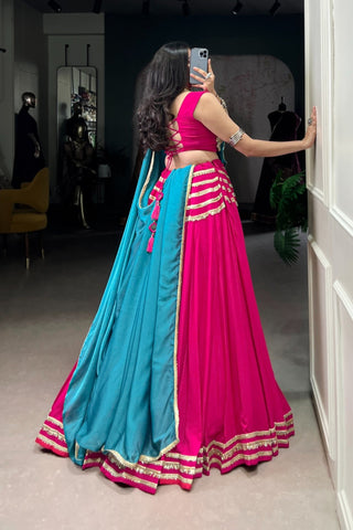 Pink Designer Beautiful Navratri Lehenga Choli Set