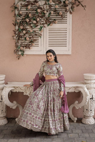 Embrace Tradition With A Party Wear Lehenga Choli With Dupatta