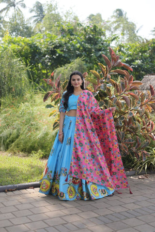 The Elegance Printed Designer Lehenga Choli