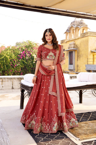 Royal Hand Embroidered Couture Bridesmaid Lehenga