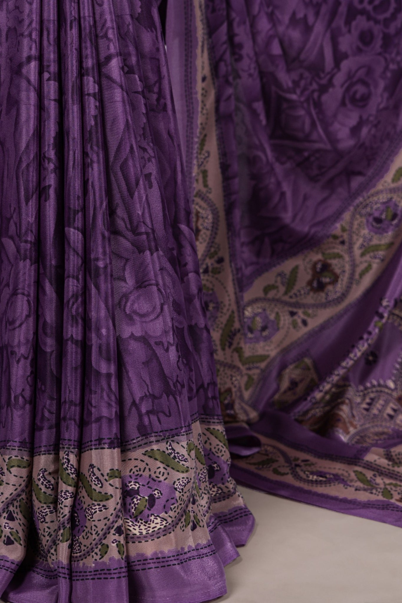 Printed Crepe Saree