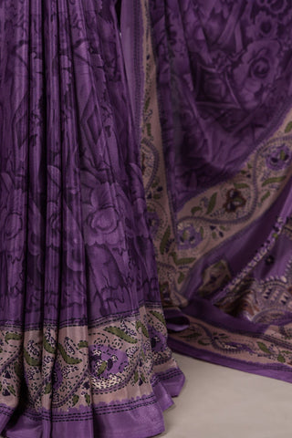 Printed Crepe Saree