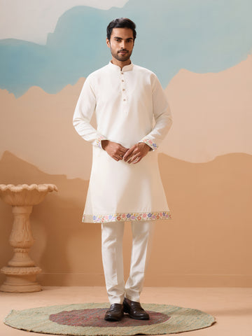 Traditional Mens Wear Kurta Jacket and Pant Outfit for Weddings