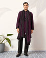 Purple Wedding Special Kurta with Dupatta for Mens Wear