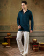 Rama Green Rayon Mirror Kurta Set | Tulip Designer