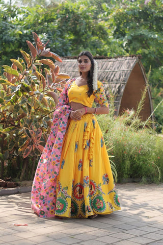 The Elegance Printed Designer Lehenga Choli