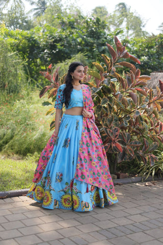 The Elegance Printed Designer Lehenga Choli