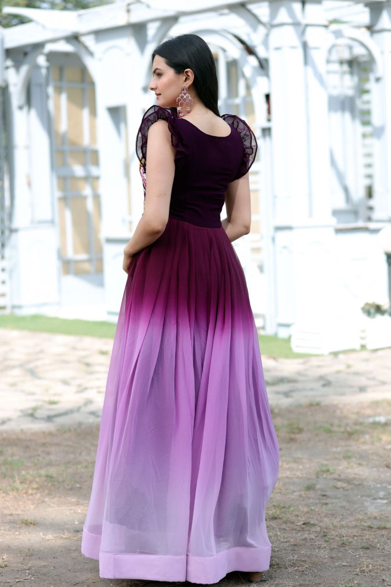 Sequins And Embroidery A Perfect Combination For Stunning Artwork Gown