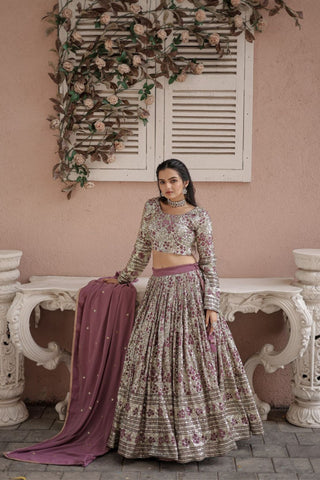 Embrace Tradition With A Party Wear Lehenga Choli With Dupatta