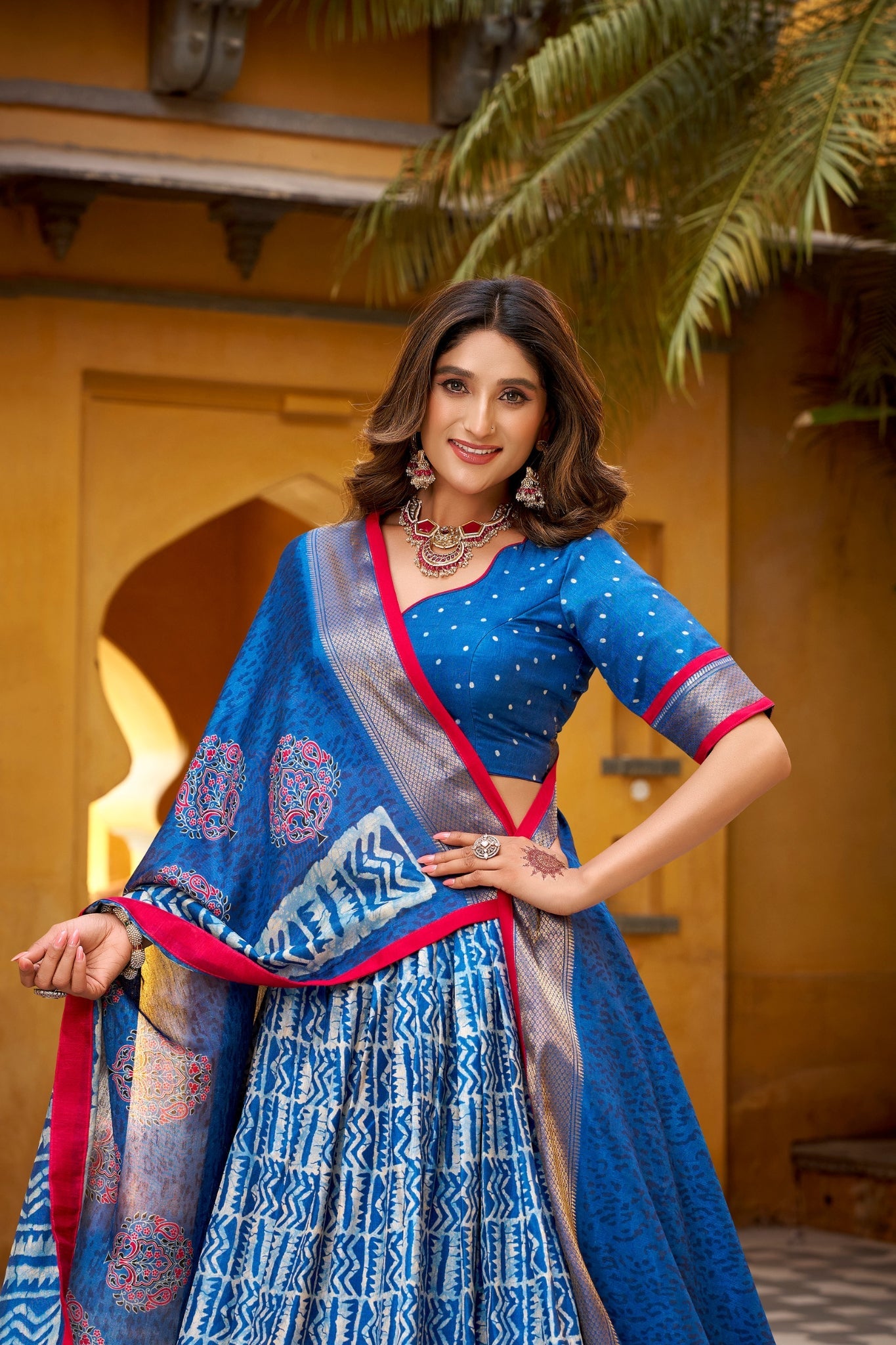 Heritage Batik Dola Silk Lehenga Choli