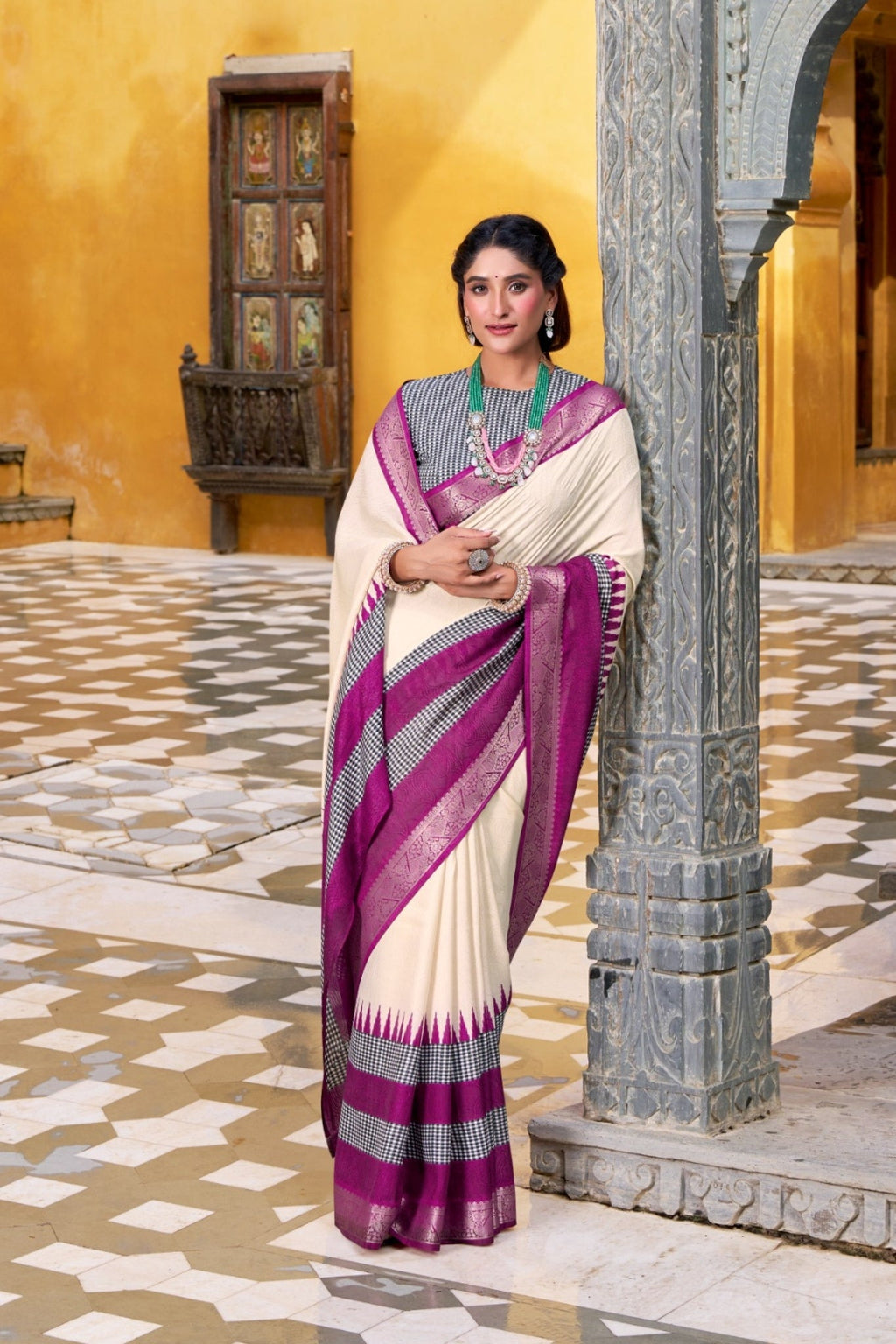 Royal Zari Cotton Saree Explore Acriine Ethnic Collection