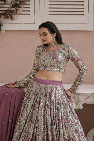 Embrace Tradition With A Party Wear Lehenga Choli With Dupatta