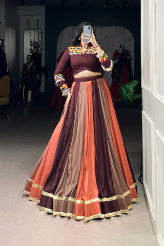 Beautiful Navratri Designer Pure Rayon Readymade Traditional Lehenga Choli
