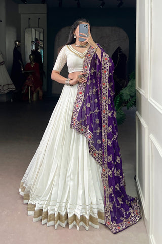 Pure Rayon Festive Designer Navratri Lehenga Choli