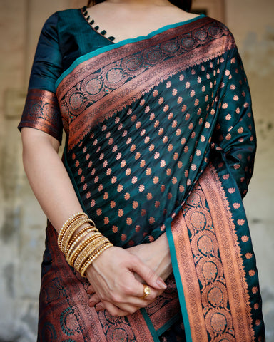 Pure Gaji Silk Saree Weaved With  Zari Comes With Tassels