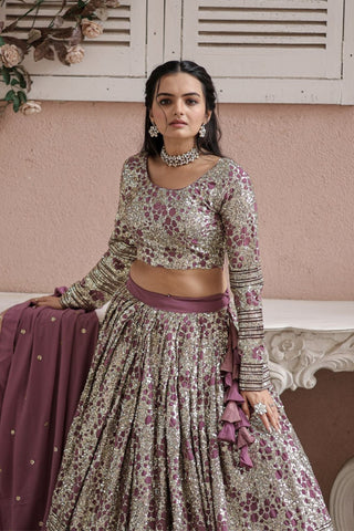 Embrace Tradition With A Party Wear Lehenga Choli With Dupatta