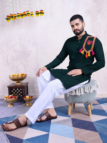 Traditional Men's Kurta for Garba Nights - GAREEN