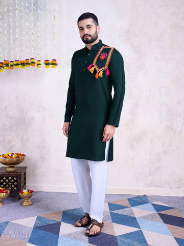 Traditional Men's Kurta for Garba Nights - GAREEN