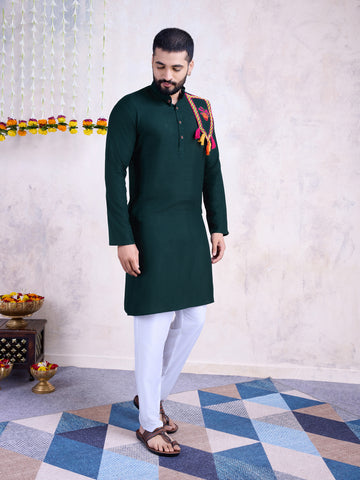 Traditional Men's Kurta for Garba Nights - GAREEN