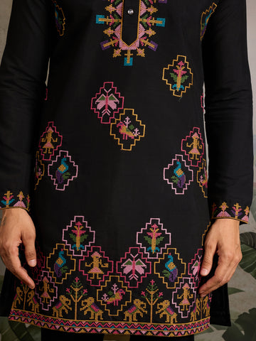 Luxurious Black Kurta for Wedding & Festive Days