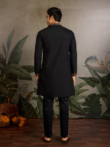Luxurious Black Kurta for Wedding & Festive Days