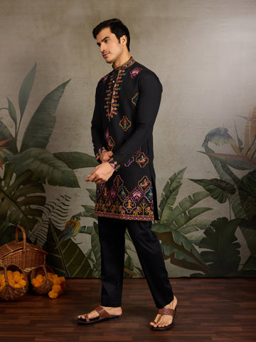 Luxurious Black Kurta for Wedding & Festive Days