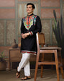 Black Trending Designer Festival Wear Men’s Kurta