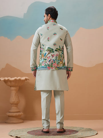 Trendy Royal Pista Ethnic Wear Koti Kurta Set for Men