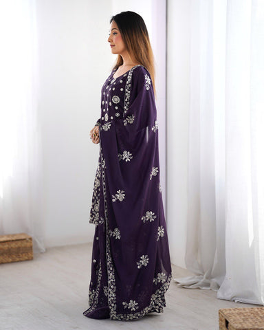 Fancy Star Georgette Silk with thread & Sequence Work Fancy Suit Set