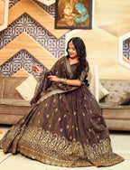 New Festival Premium Chinnon Silk Heavy Embroidery Thread & Sequence Work Lehenga Choli Set