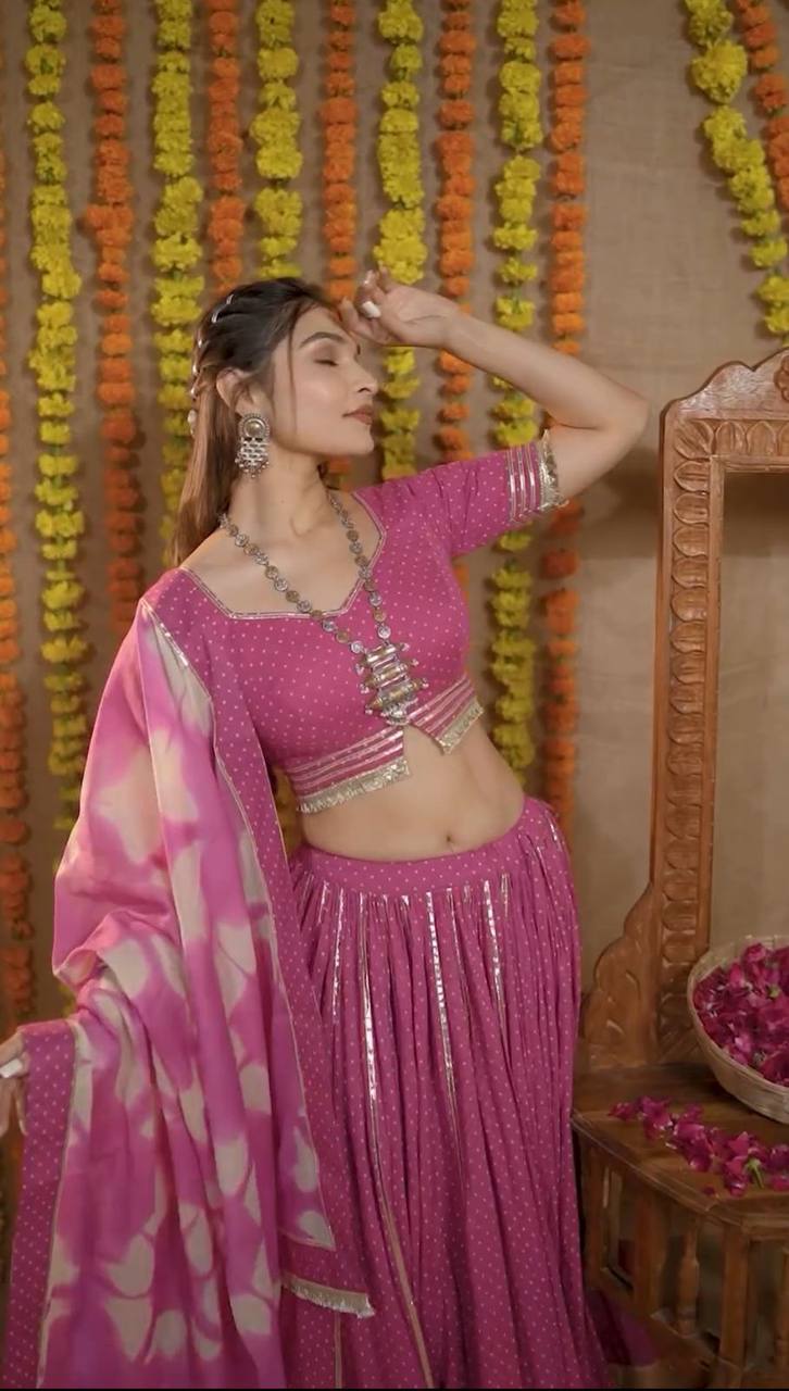Navratri Special Cotton Lehenga Choli With 6 Meter Heavy Flair