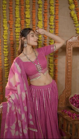 Navratri Special Cotton Lehenga Choli With 6 Meter Heavy Flair