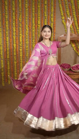 Navratri Special Cotton Lehenga Choli With 6 Meter Heavy Flair