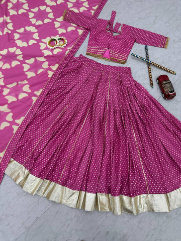 Navratri Special Cotton Lehenga Choli With 6 Meter Heavy Flair