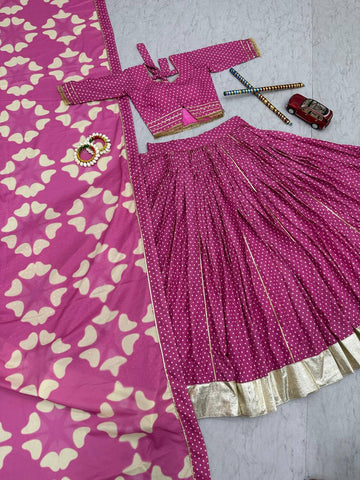 Navratri Special Cotton Lehenga Choli With 6 Meter Heavy Flair