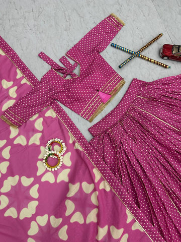 Navratri Special Cotton Lehenga Choli With 6 Meter Heavy Flair