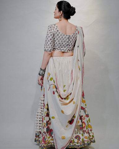 Navratri Special Pure Cotton with 6 Meter Huge Flair Lehenga Choli Set
