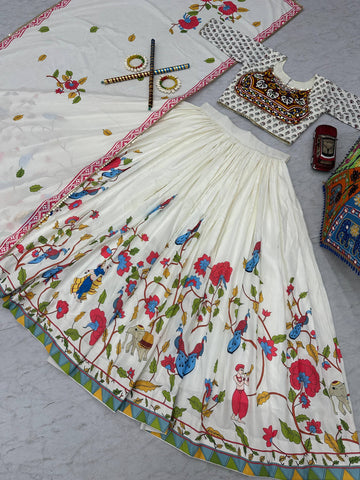 Navratri Special Pure Cotton with 6 Meter Huge Flair Lehenga Choli Set