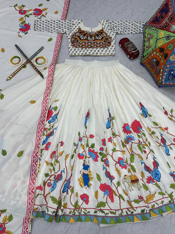 Navratri Special Pure Cotton with 6 Meter Huge Flair Lehenga Choli Set
