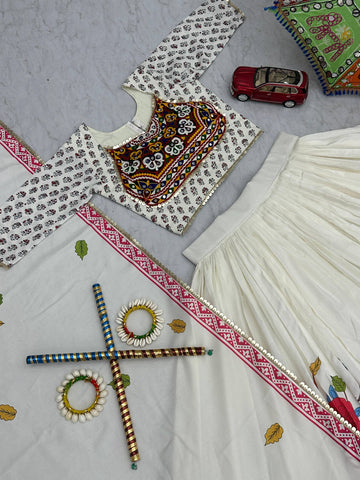 Navratri Special Pure Cotton with 6 Meter Huge Flair Lehenga Choli Set