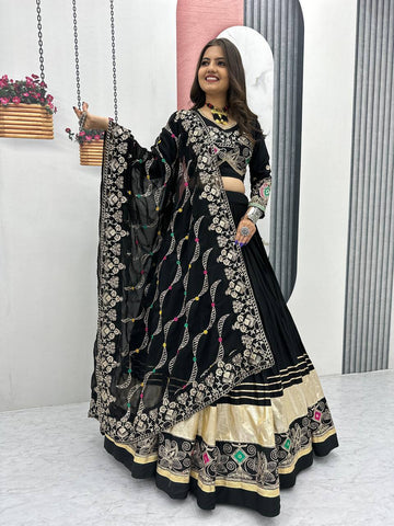 Festive Special Pure Cotton with 6 Meter Huge Flair Ready to Wear Lehenga Choli Set